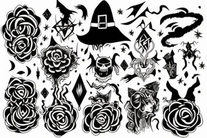 Witchy tattoo idea