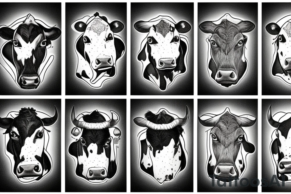 Cow in space tattoo idea