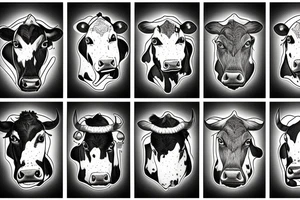 Cow in space tattoo idea