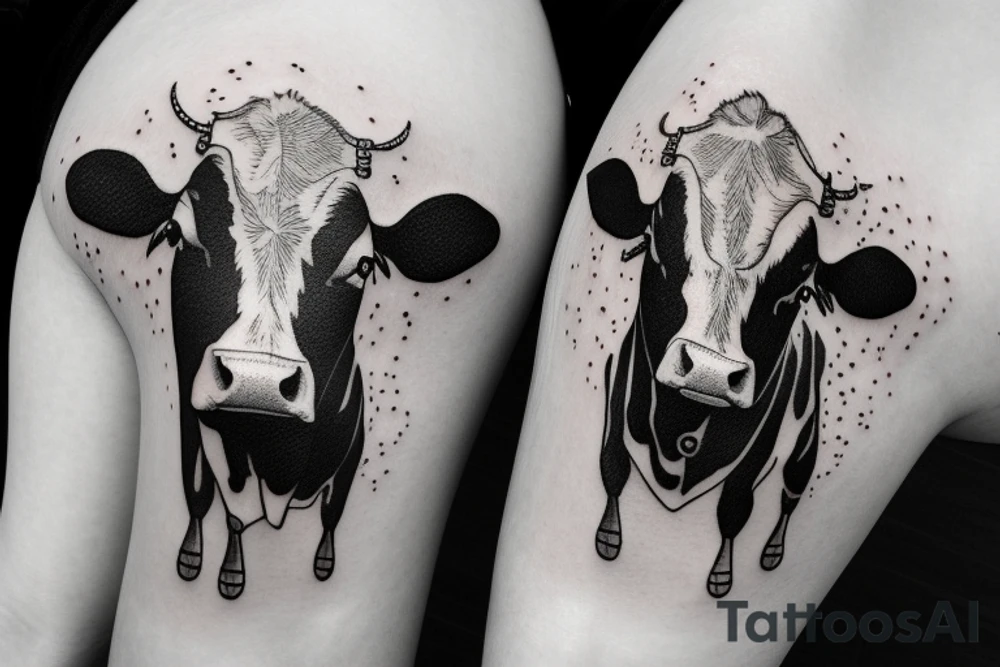 Cow in space tattoo idea