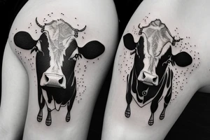 Cow in space tattoo idea