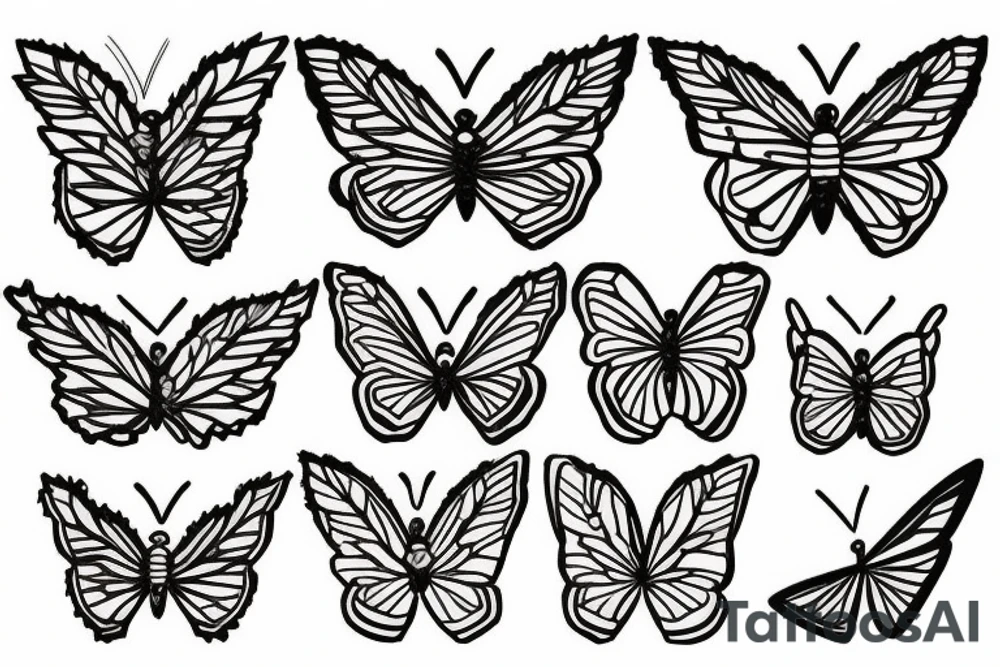 Kintsugi butterfly tattoo idea