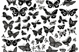 Kintsugi butterfly tattoo idea