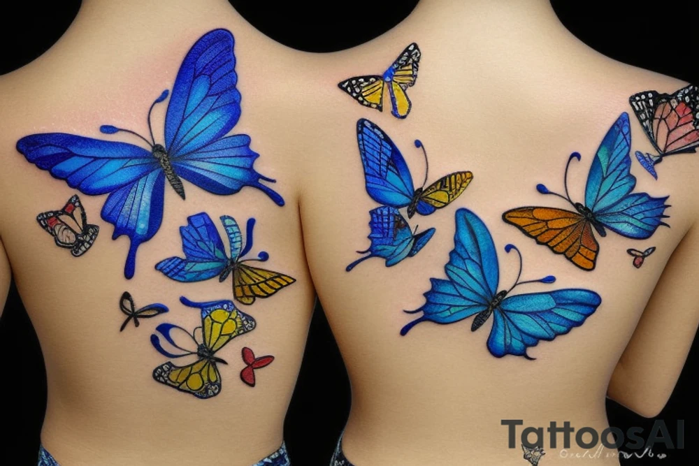 Butterfly broken wing japanse ming vase pottery mended gold leaf blue white tattoo idea