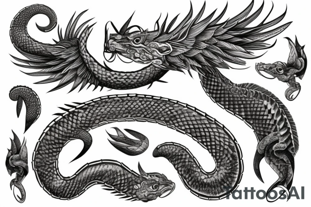 Quetzalcoatl tattoo idea