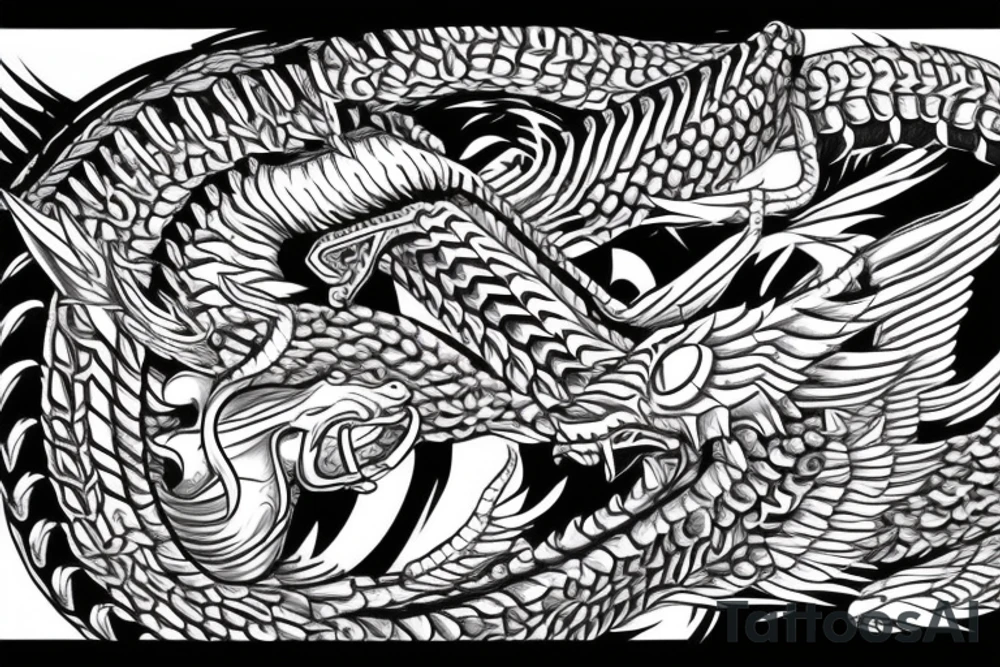 Quetzalcoatl tattoo idea