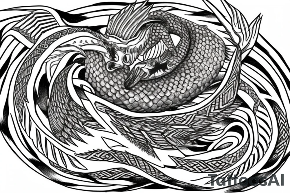 Quetzalcoatl tattoo idea