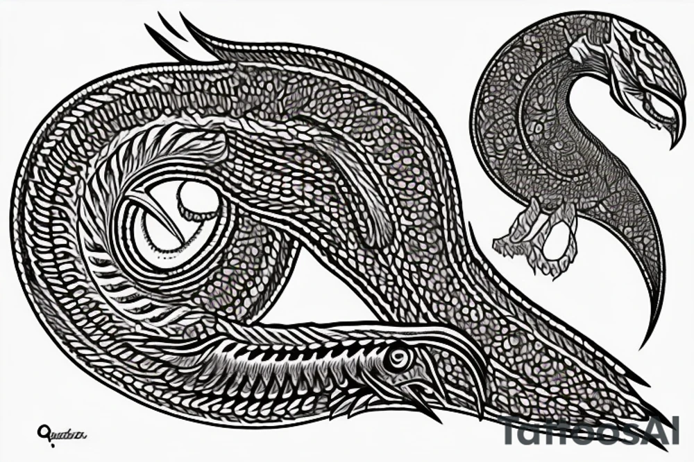 Quetzalcoatl tattoo idea