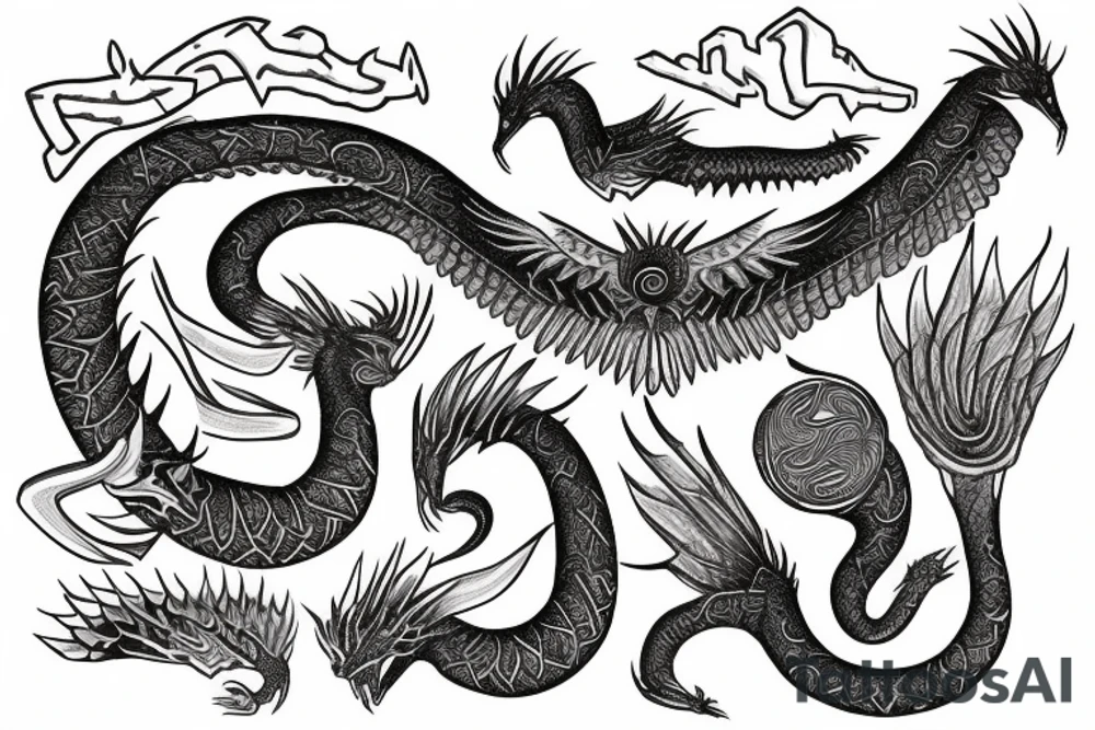 Quetzalcoatl tattoo idea