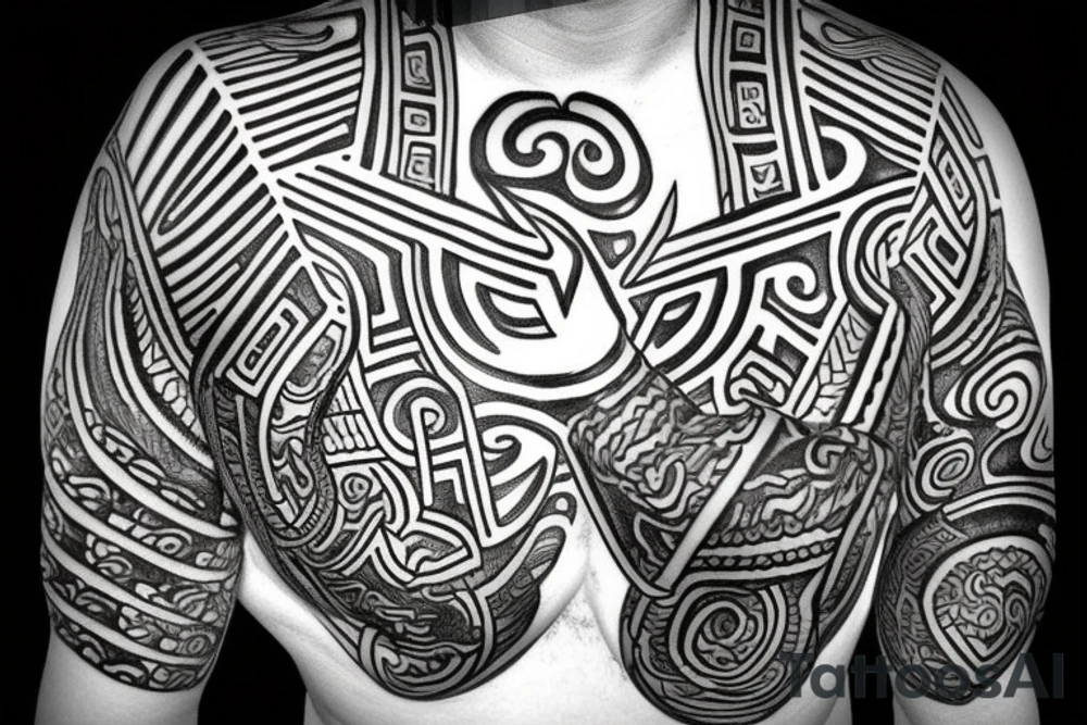 Aztec serpent god tattoo idea