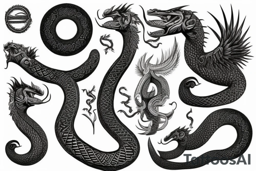 Quetzalcoatl tattoo idea