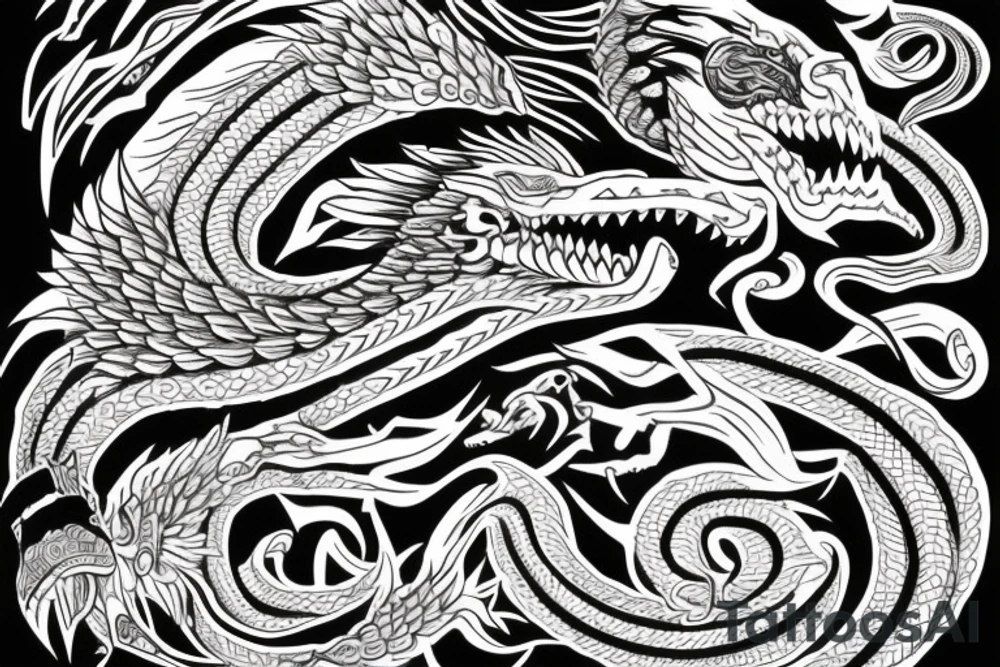 Quetzalcoatl tattoo idea