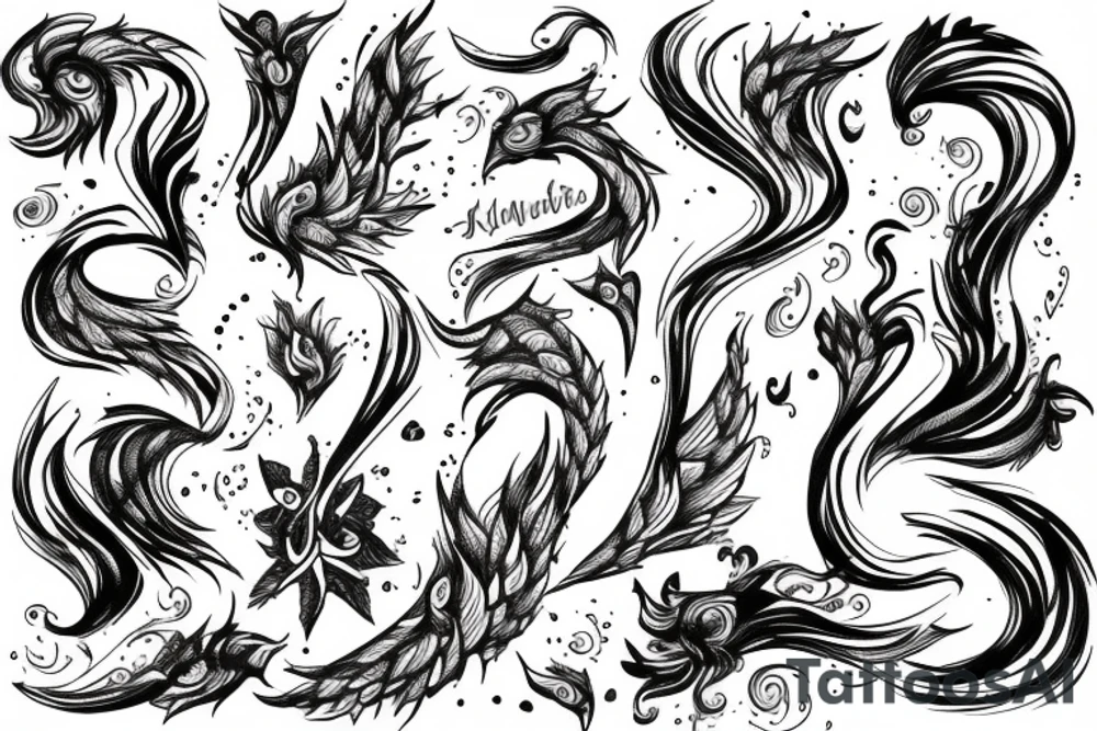 Promethée with fire tattoo idea