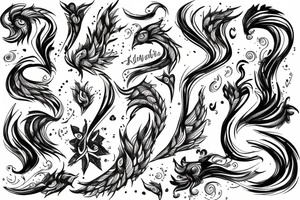 Promethée with fire tattoo idea