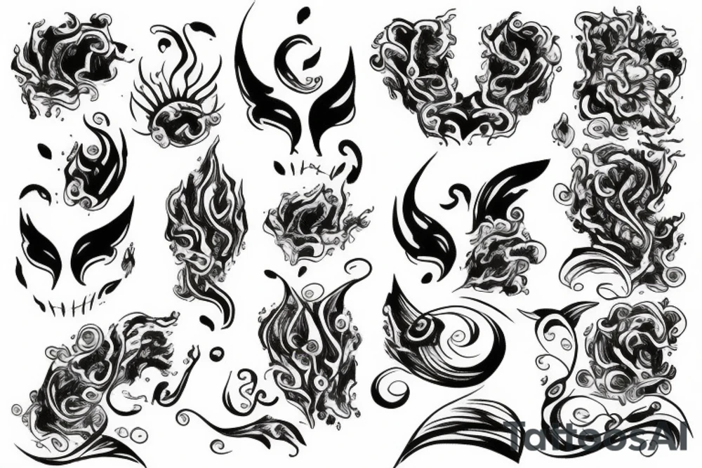 Promethée with fire tattoo idea