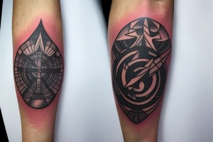 Style: avatar the last airbender; Air nation symbol prominent. Arm band comprise of air nation arrows tattoo idea