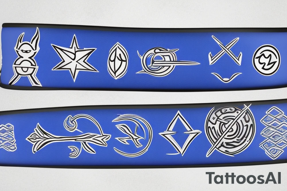 Arm band; Avatar last airbender blue arrow. Air symbol; tattoo idea