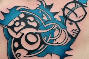 Arm circlet; Avatar last airbender; blue arrow tattoo idea