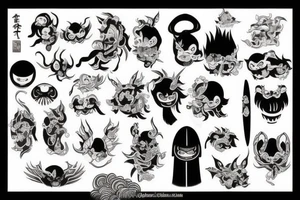 japanse oni tattoo idea
