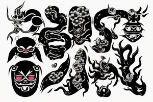 japanse oni tattoo idea