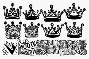Bricks with a crown taylor Swift tattoo idea