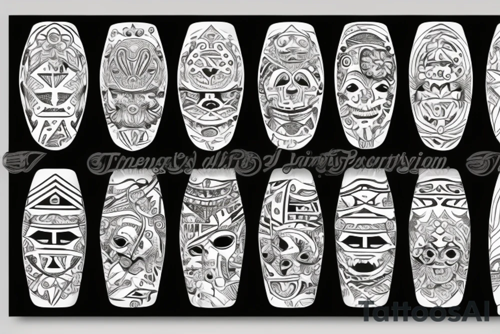 solid armband, tribal paterns, circular tattoo idea