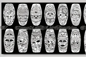 solid armband, tribal paterns, circular tattoo idea