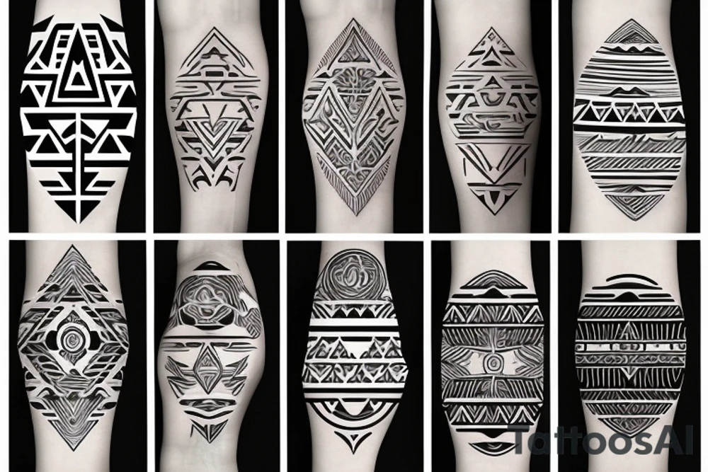 solid armband
Latin phrase
tribal pattern tattoo idea