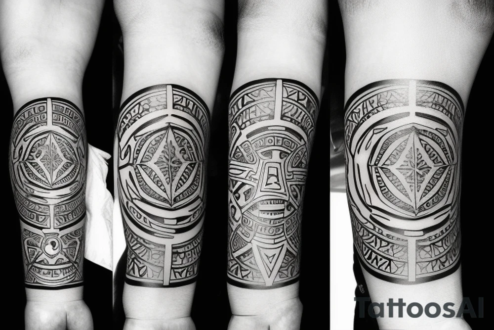 solid armband tattoo idea