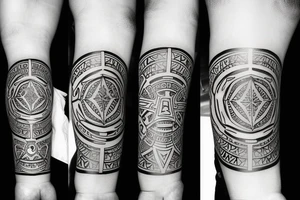 solid armband tattoo idea