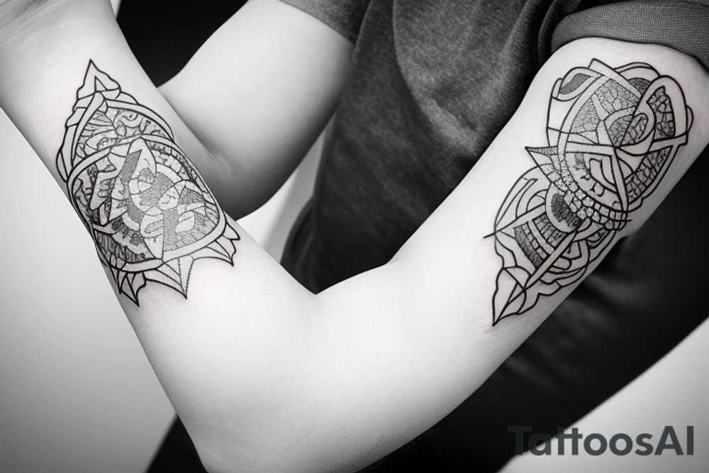 solid armband tattoo idea