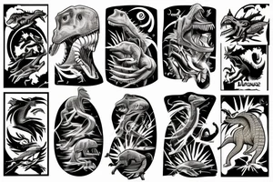 Dinosaurs tattoo idea