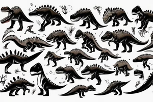 Dinosaurs tattoo idea