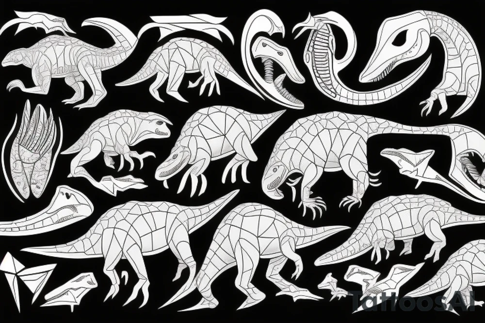 Dinosaurs tattoo idea