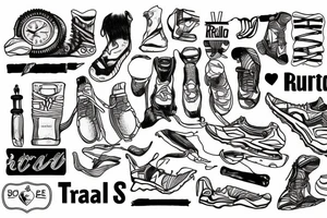 trail running tattoo idea
