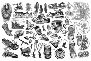 trail running tattoo idea