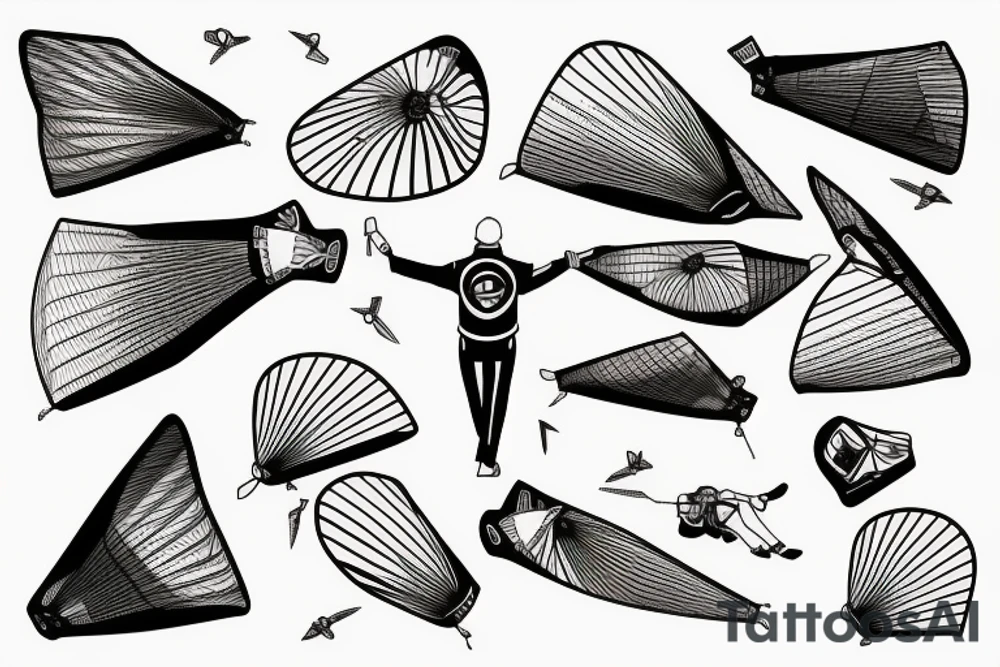 paragliding tattoo idea