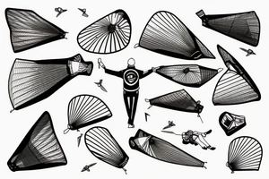 paragliding tattoo idea