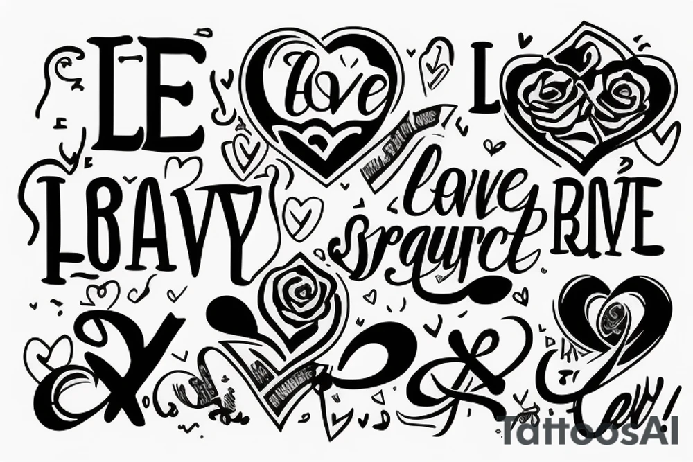 love, strength, respect, loyalty tattoo idea
