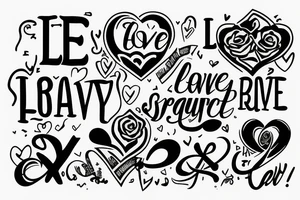 love, strength, respect, loyalty tattoo idea