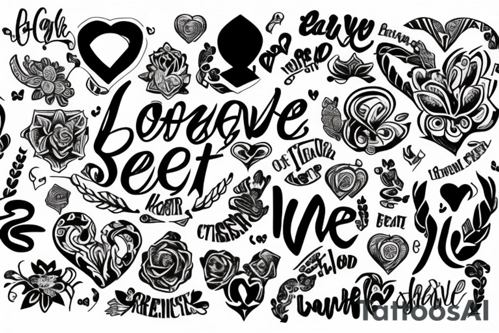 love, strength, respect, loyalty tattoo idea