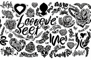 love, strength, respect, loyalty tattoo idea