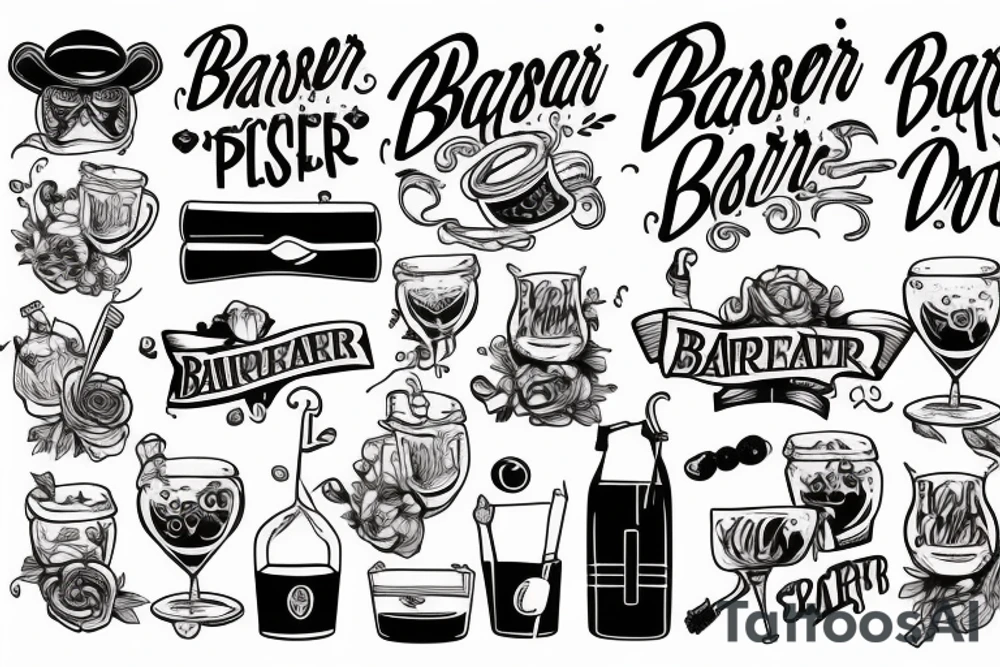 bartender tattoo idea