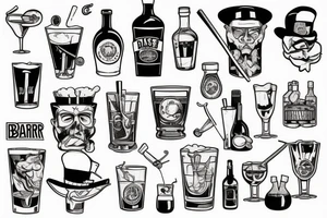 bartender tattoo idea