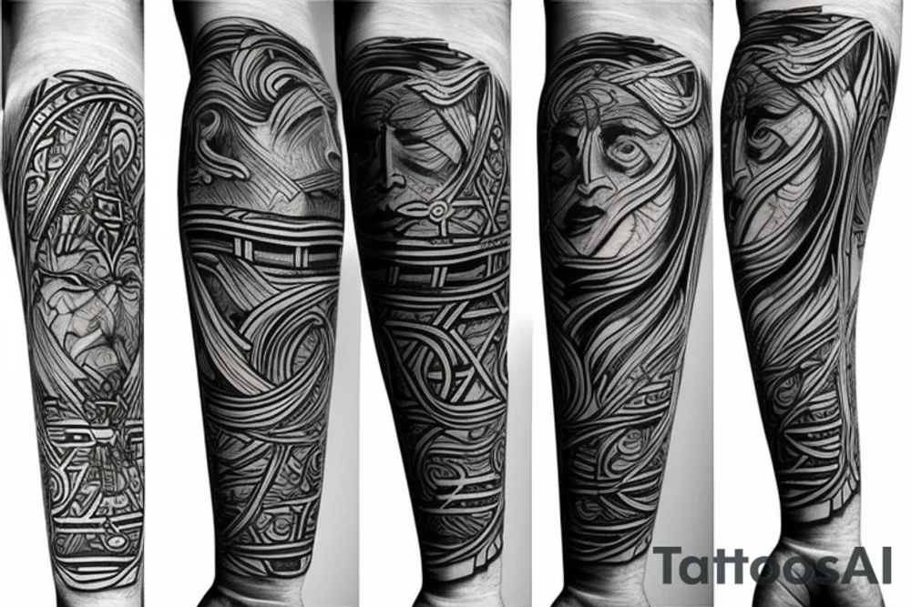 Moses' staff tattoo idea