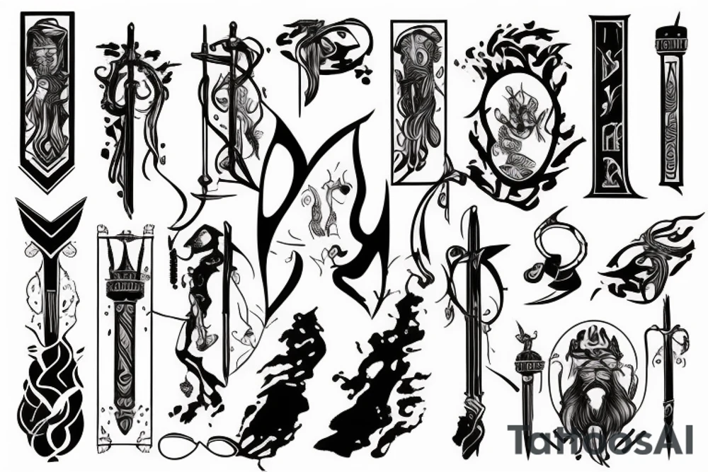 Moses' staff tattoo idea