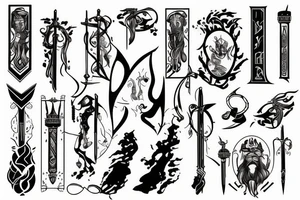 Moses' staff tattoo idea