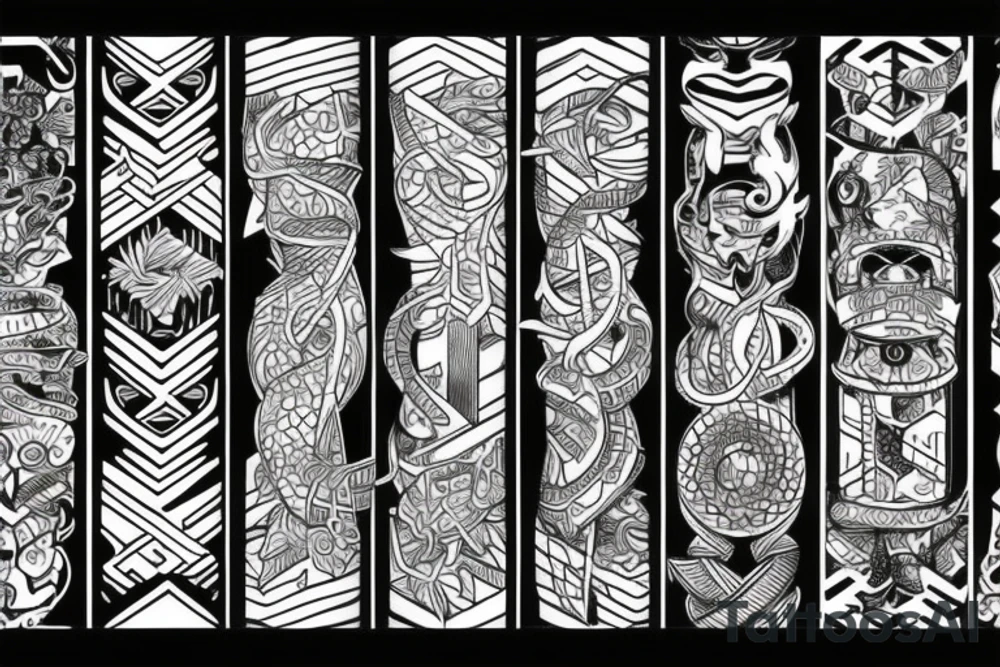 Snake impaled tattoo idea