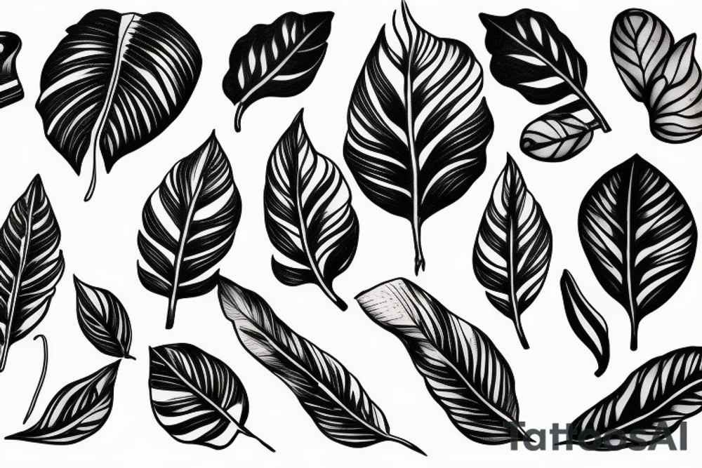 Coffee plant branch tattoo idea