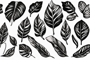 Coffee plant branch tattoo idea